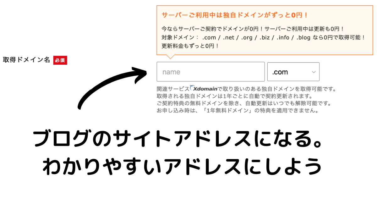 ドメイン取得