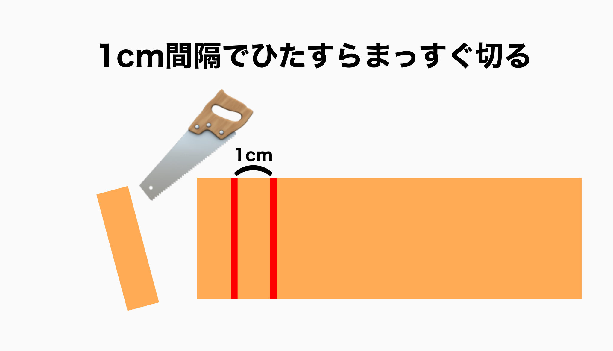 両刃のこ練習