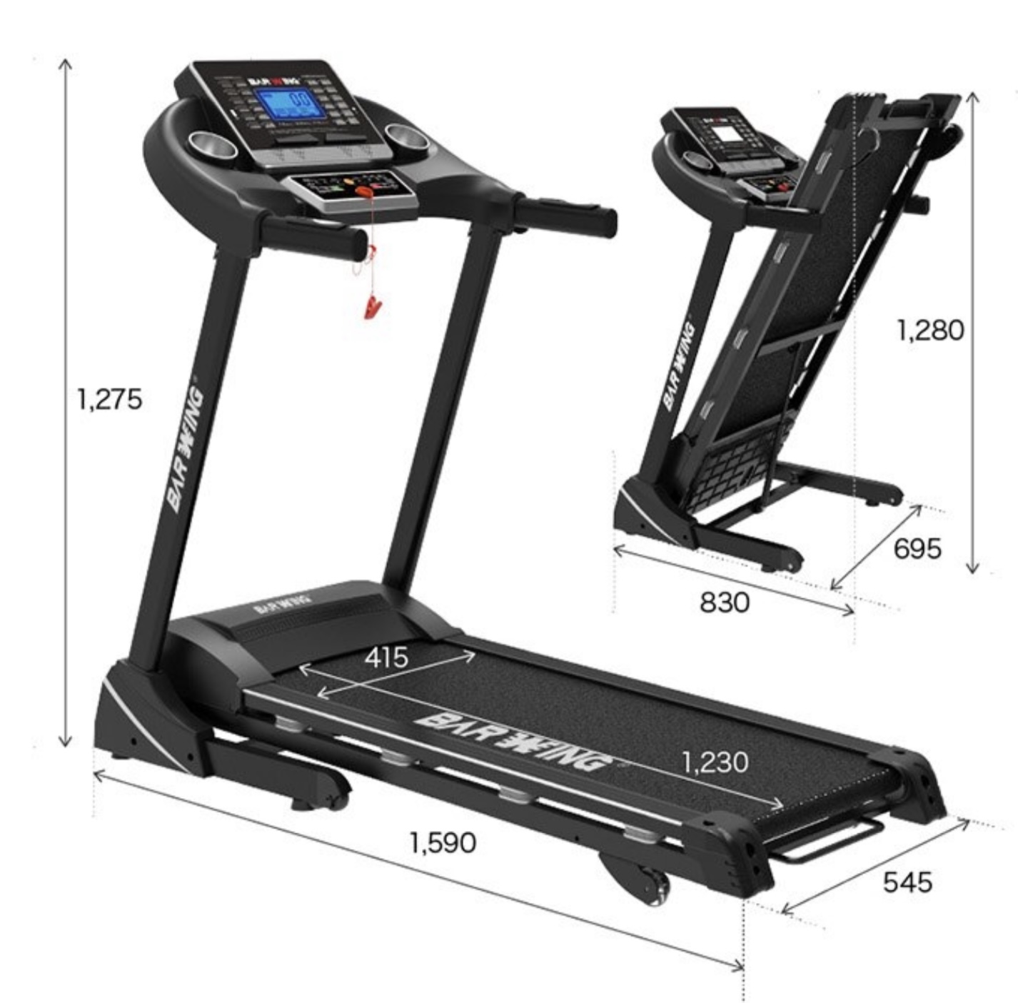 BARWINGバーウィング 高機能ルームランナー BW-SRM16 - フィットネス 